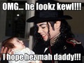 Baby wants a cool daddy like MJ! - michael-jackson-funny-moments photo