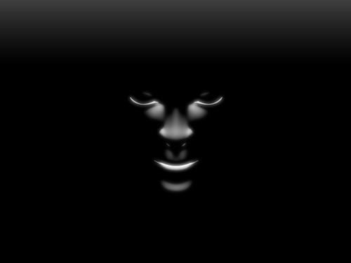  Face in the Blackness wolpeyper