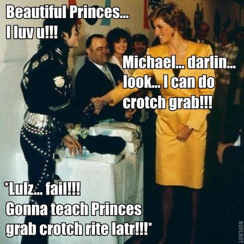  Princess Diana and Michael.