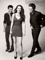 Robert, Kristen y Taylor en Entertainment Weekly - twilight-series photo