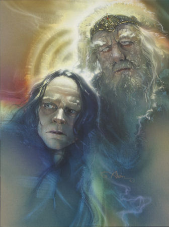  Gríma and Théoden por John Alvin