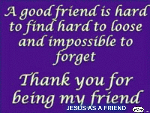  JESUS AS A FRIEND uithangbord PAPER