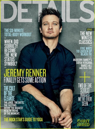 Jeremy Renner Covers 'Details' Magazine Dec/Jan 2012