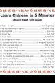 Learn Chinese In 5 Minutes! - random photo