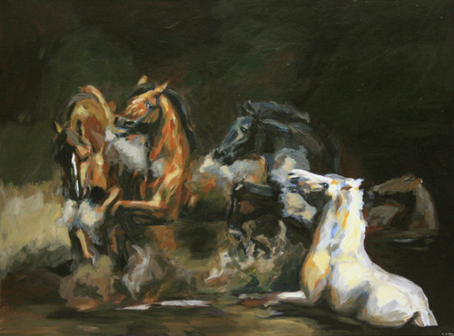  Paintings of water farasi (or just horses)
