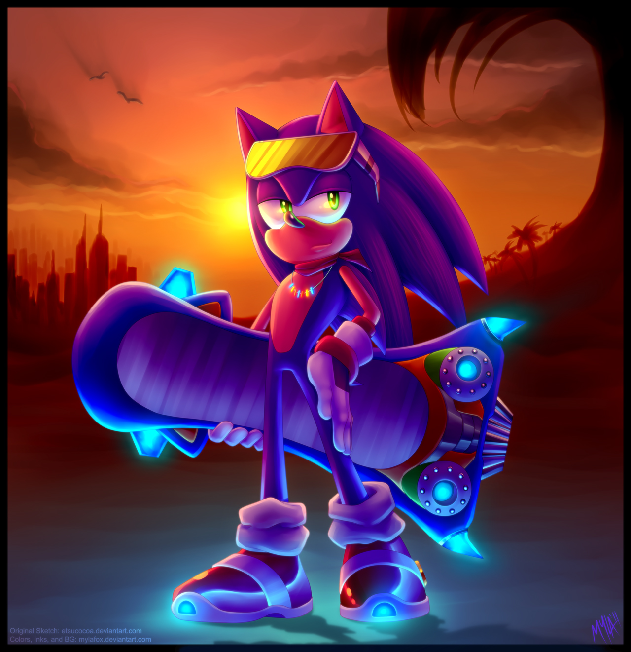 Sonic Riders Sonic At Dawn Sonic The Hedgehog Fan Art Fanpop
