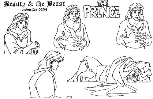  Walt ডিজনি Sketches - Prince Adam