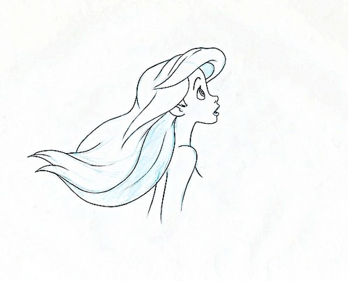  Walt 디즈니 Sketches - Princess Ariel