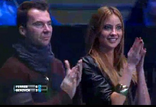  Ester Satorova wild celebrations of Berdych victory over Ferrer
