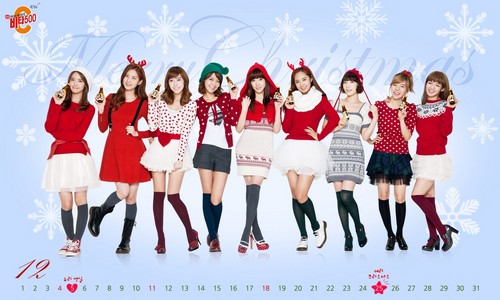 Girls' Generation Vita500 December calendar 