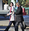 Lana Parrilla & Robert Carlyle On Set [November 15, 2011] - the-evil-queen-regina-mills photo