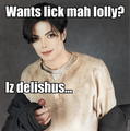 Michael's lolly. - michael-jackson-funny-moments photo