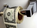 Toilet paper money! - random photo