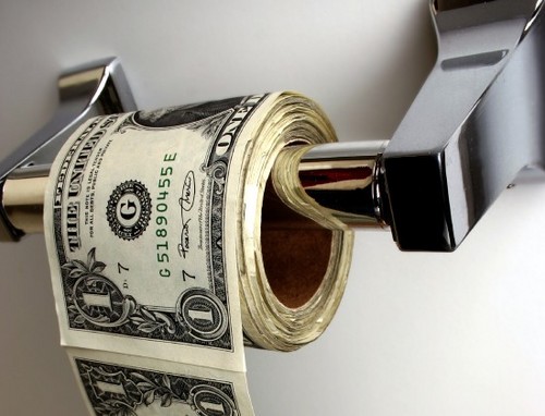  Toilet paper money!