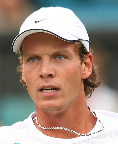 Tomas Berdych with chain