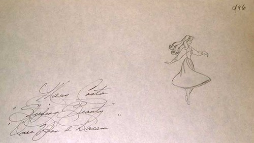  Walt डिज़्नी Sketches - Princess Aurora