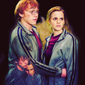 ron&hermione; - romione fan art