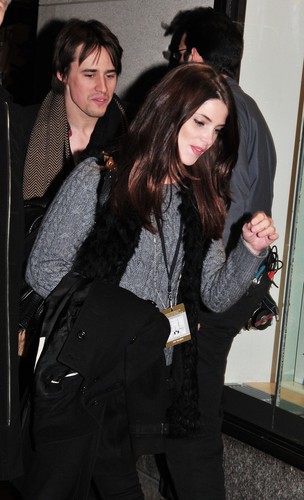 Ashley Greene and Reeve Carney at the Rockefeller Tree Lighting in NYC last night 