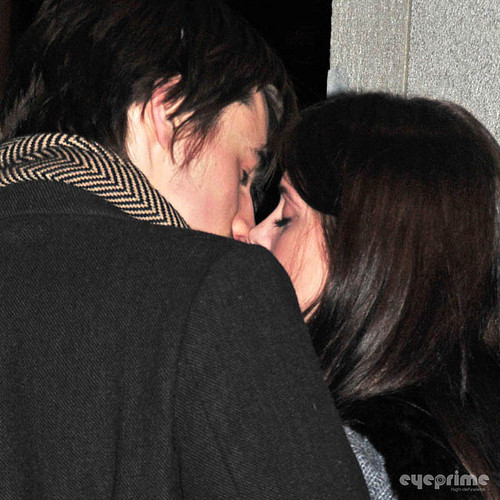 Ashley Greene and Reeve Carney at the Rockefeller Tree Lighting in NYC last night 