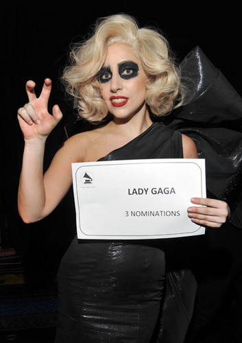  Lady Gaga - Grammy Nominations concert - Backstage