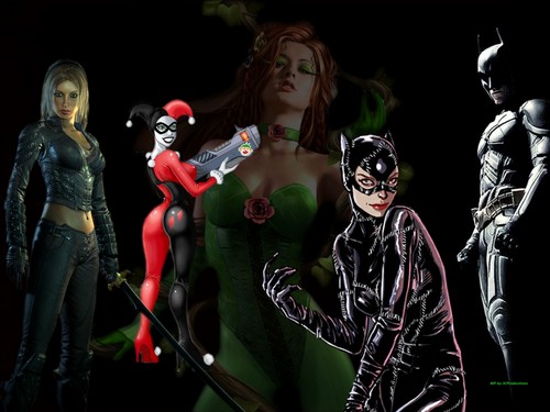  Poison Ivy, Catwoman, Talia Al Ghul and Harley Quinn