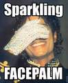 Sparkling MJ facepalm! - michael-jackson-funny-moments photo