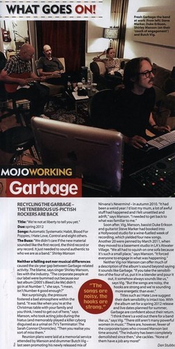  Garbage in Mojo Magazine (december 5)