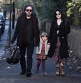Helena  Tim and Nell - out in London Dec.2,2011 - helena-bonham-carter photo