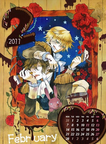 Pandora Hearts Calendar 2011 {February}