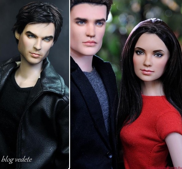 damon, stefan and elena dolls - the-vampire-diaries photo