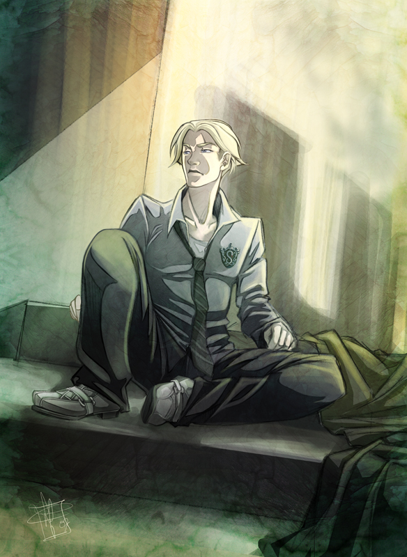 draco malfoy fan Art: in the stairs.