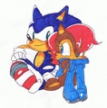 .Sonic and Sally. - sonic-the-hedgehog fan art