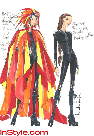 Fashion Shop Online Game on Fashion Designers Sketch Katniss S  Girl On Fire  Outfit   The Hunger