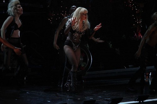  Lady Gaga performing live at Z100's Jingle Ball at Madison Square Garden