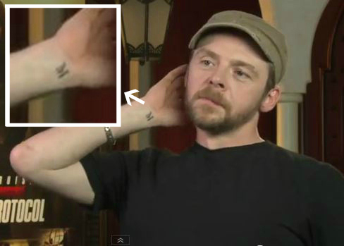 27518005. ছবি of Simon's New Tattoo? for অনুরাগী of Simon Pegg. 