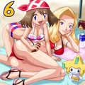 at the beach - pokemon-girls-sexy photo