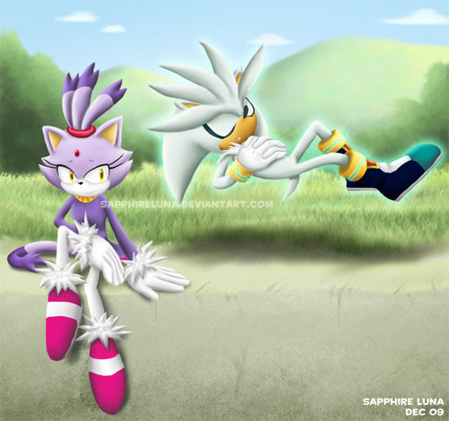 blaze and silver chilling out