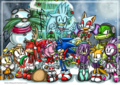 merry christmas 2011 - sonic-the-hedgehog fan art