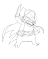 Penguin-Lord Ghirahim Sketch on Paint - fans-of-pom photo