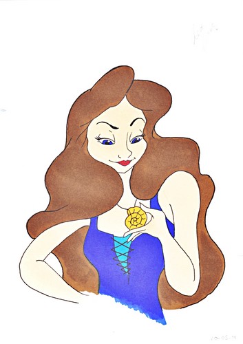  Walt ディズニー ファン Art - Vanessa from "The Little Mermaid"