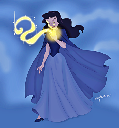  Walt Disney peminat Art - Vanessa from "The Little Mermaid"