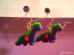 Dinosaur earrings