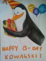 Happy birthday Kowalski !!!!!!! :D :D :D  - penguins-of-madagascar fan art