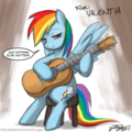 More pics of Rainbow Dash playing the guitar - my-little-pony-friendship-is-magic photo