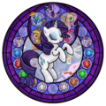 Rarity stained glass - my-little-pony-friendship-is-magic photo