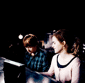 Ron and Hermione Play Piano - harry-potter photo