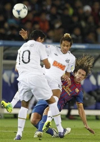 Carles Puyol: Santos FC (0) v FC Barcelona (4) - FIFA Club World Cup [Final]