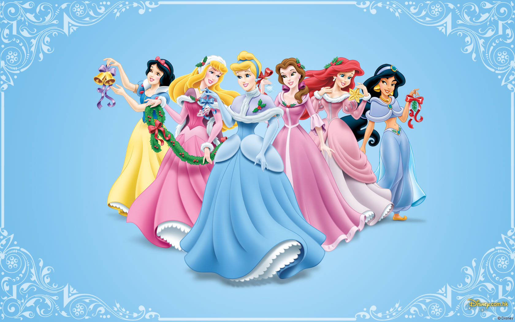 Disney Natal Gambar Disney Princess Natal HD Wallpaper And