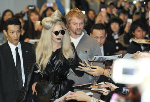  Gaga at Narita Airport in Tokyo