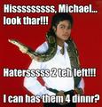 Muscles wants haters for dinner! - michael-jackson-funny-moments photo